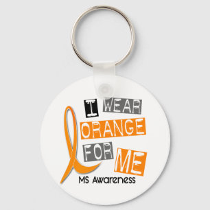 Mitgliedstaat-multiple Sklerose trage ich Orange Schlüsselanhänger