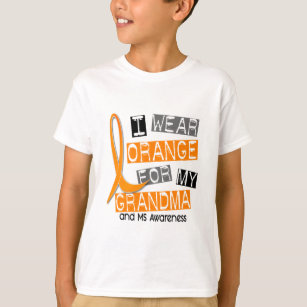 Mitgliedstaat-multiple Sklerose trage ich Orange T-Shirt