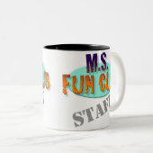 Mitgliedstaat-Spaß-Verein-Personal-Tasse Zweifarbige Tasse (VorderseiteRechts)