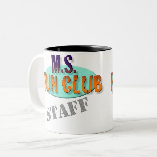 Mitgliedstaat-Spaß-Verein-Personal-Tasse Zweifarbige Tasse (Vorderseite Links)