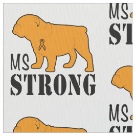 Mitgliedstaat stark mit Bulldogge Stoff