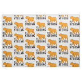 Mitgliedstaat stark mit Bulldogge Stoff (Fat Quarter (45,7 x 55,9 cm))