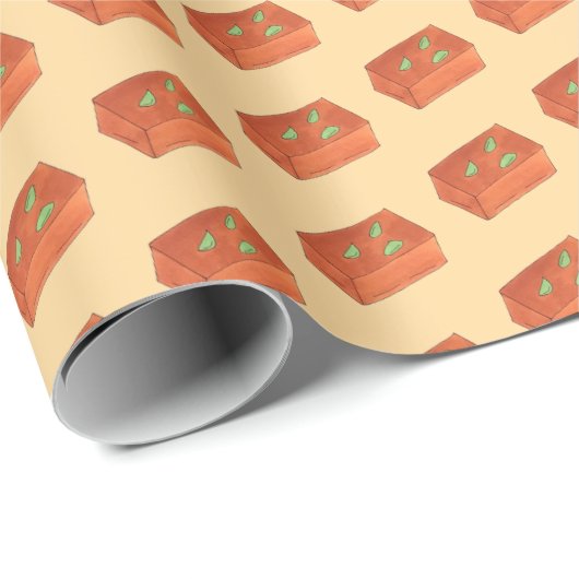 Mithai Indian Süßigkeiten Süßwaren Mysore Pak Geschenkpapier (Rolleneckpunkt)