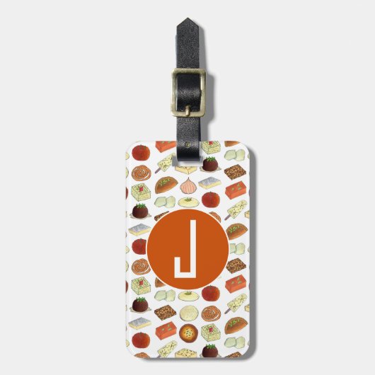 Mithai Indian Süßigkeiten Süßwarengetränke Indien Gepäckanhänger (Vorderseite vertikal)