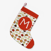 Mithai Indian Süßigkeiten Süßwarengetränke Indien Kleiner Weihnachtsstrumpf (Vorderansicht (hängend))