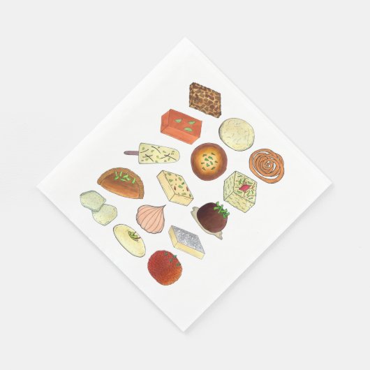 Mithai Indian Süßigkeiten Süßwarengetränke Indien Serviette (Ecke)