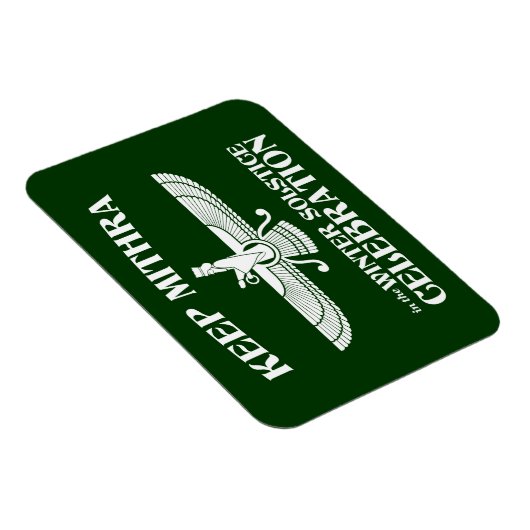 Mithra in der Wintersonnenfeier behalten Magnet (Rechte Seite)
