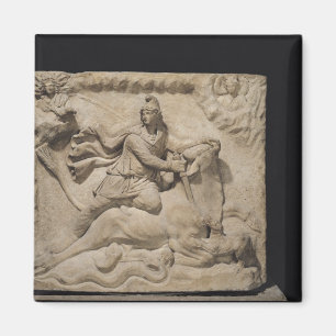 Mithras, das den Stier, 2.-. Jahrhundert opfert Magnet