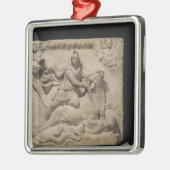 Mithras, das den Stier, 2.-. Jahrhundert opfert Ornament Aus Metall (Links)