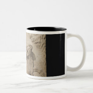 Mithras, das den Stier, 2.-. Jahrhundert opfert Zweifarbige Tasse