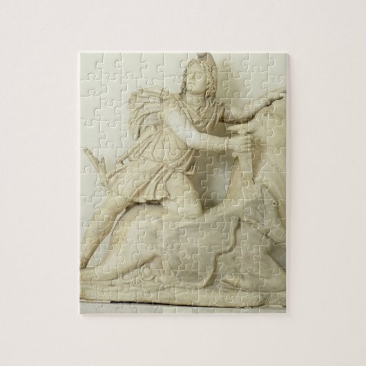 Mithras, das den Stier, Marmorentlastung, römisch Puzzle (Vertikal)