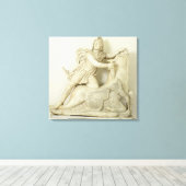Mithras Opferficing the Bull, Marble Relief, Roman Leinwanddruck (Insitu (Holzboden))