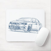 MITLancer Evo HERR 2011 Mousepad (Mit Mouse)