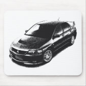 MITLancer Evo IX gestreift Mousepad (Vorne)