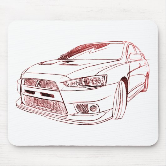 MITLancer Evo X 2008 Mousepad (Vorne)