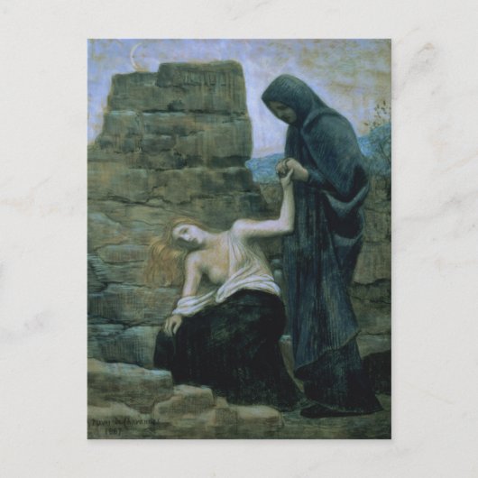 Mitleid, 1887 postkarte (Vorderseite)