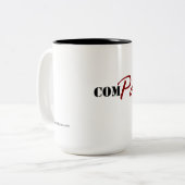 Mitleid (2-Ton 15oz Tasse) Zweifarbige Tasse (Vorderseite Links)