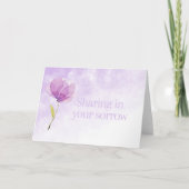 Mitleid mit dem blauen Beileid Karte (Vorderseite)