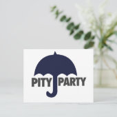Mitleid Party Postkarte (Stehend Vorderseite)