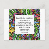 Mitleid wird unterrichtet postkarte (Vorderseite)