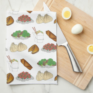 Mitnehmen Chinesisches Restaurant Küche mitnehmen Geschirrtuch