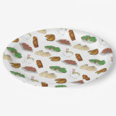 Mitnehmen Chinesisches Restaurant Küche mitnehmen Pappteller (Schrägansicht)