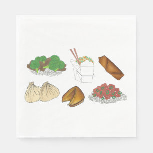 Mitnehmen Chinesisches Restaurant Küche mitnehmen Serviette