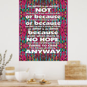 Mitochondri-Pop Ein Künstler ist... Poster (Küche)