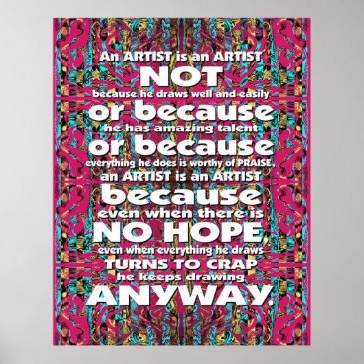 Mitochondri-Pop Ein Künstler ist... Poster (Vorne)