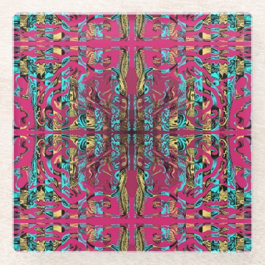 Mitochondri-Pop Glasuntersetzer (Vorderseite)