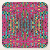 Mitochondri-Pop Rechteckiger Pappuntersetzer (Vorderseite)