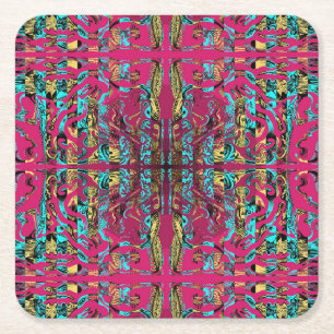 Mitochondri-Pop Rechteckiger Pappuntersetzer