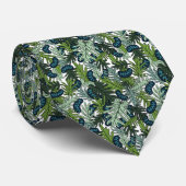 Mitochondria Dschungel auf Weiß Krawatte (Gerollt)