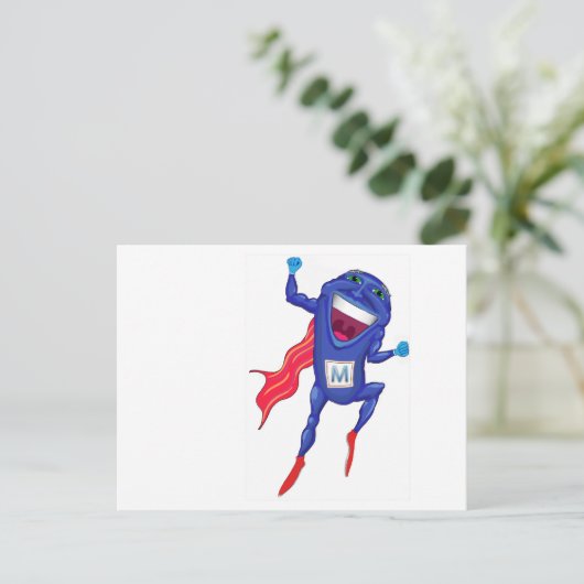 Mitochondria Man Postkarte (Stehend Vorderseite)