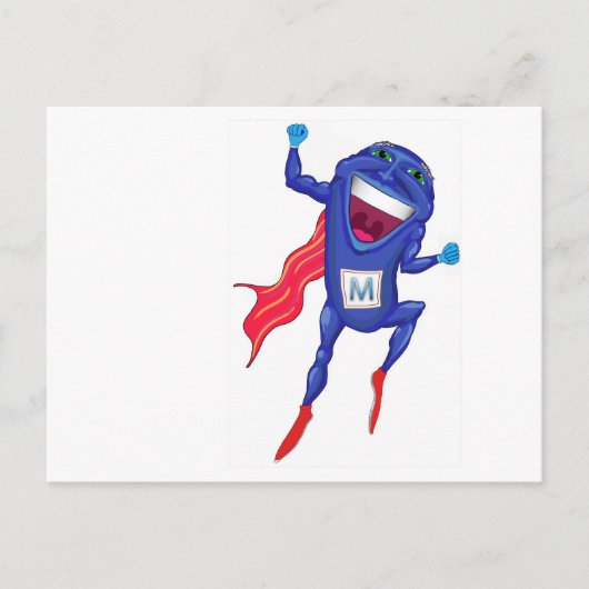 Mitochondria Man Postkarte (Vorderseite)