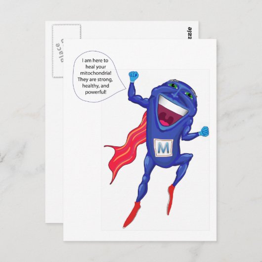 Mitochondria Man Postkarte (Vorne/Hinten)