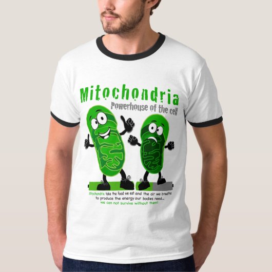 Mitochondrien-Elektrizitätskraftwerk der Zelle T-Shirt (Vorderseite)