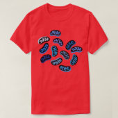Mitochondrien in Blau T-Shirt (Design vorne)