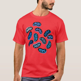 Mitochondrien in Blau T-Shirt