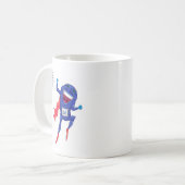 Mitochondrien-Mann Kaffeetasse (Vorderseite Links)