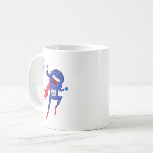 Mitochondrien-Mann Kaffeetasse (Vorderseite Links)