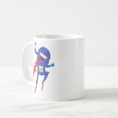 Mitochondrien-Mann Kaffeetasse (Vorderseite Links)