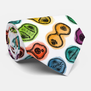 Mitose - Farbe auf Weiß Krawatte