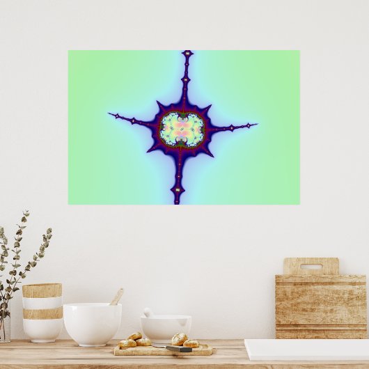 Mitose-Fraktal Poster (Küche)