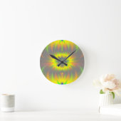 Mitose-Fraktal Runde Wanduhr (Zuhause)