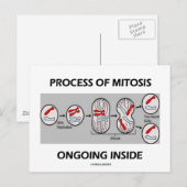 Mitoseprozess im Inneren Postkarte (Vorne/Hinten)