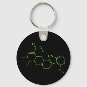 Mitragynin Kratom-Molekül - Chemie-Diagramm Schlüsselanhänger