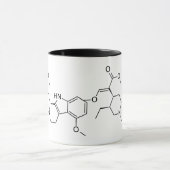 Mitragynine Kratom Molecule - Chemiekaldiagramm Tasse (Zentrum)