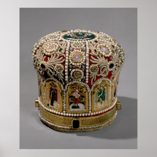 Mitre crown set with pearls and precious poster (Vorne)