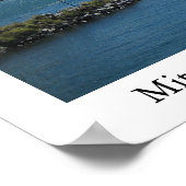 Mitre Peak, Milford Sound, New Zealand Poster (Ecke)